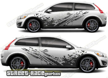 Volvo C30 large graphics 003 - Mud splatter