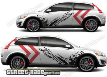Volvo C30 large graphics 004 - Mud splatter