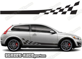 Volvo C30 racing stripes 001