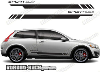 Volvo C30 racing stripes 002
