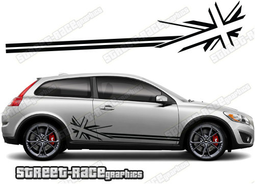 Volvo C30 racing stripes 003