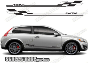 Volvo C30 racing stripes 004