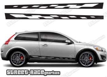 Volvo C30 racing stripes 005