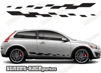 Volvo C30 racing stripes 007