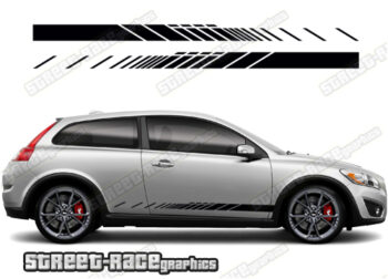 Volvo C30 racing stripes 008