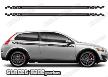 Volvo C30 racing stripes 013