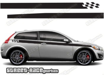 Volvo C30 racing stripes 014