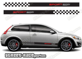Volvo C30 racing stripes 017