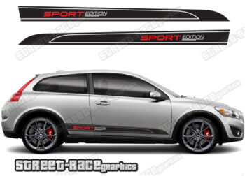 Volvo C30 racing stripes 018