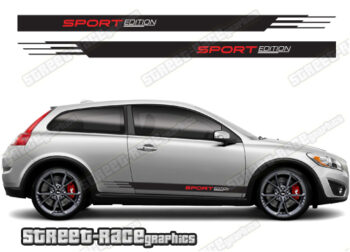 Volvo C30 racing stripes 019