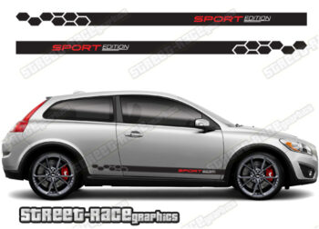 Volvo C30 racing stripes 020