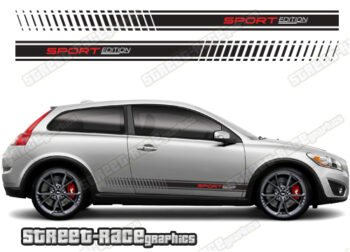 Volvo C30 racing stripes 021