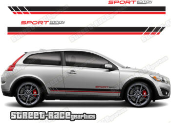Volvo C30 racing stripes 022