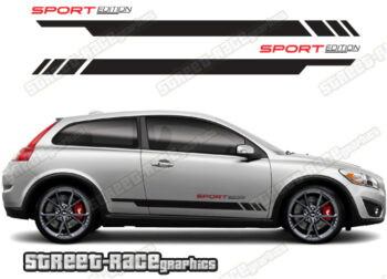 Volvo C30 racing stripes 023