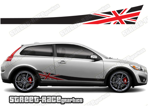 Volvo C30 racing stripes 024 - Union Jack