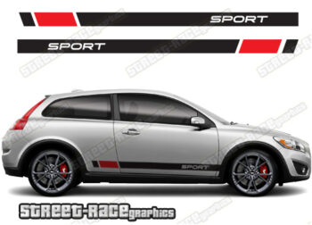 Volvo C30 racing stripes 025