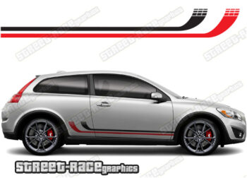 Volvo C30 racing stripes 026