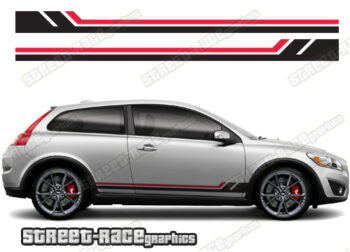 Volvo C30 racing stripes 027