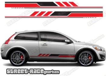Volvo C30 racing stripes 029