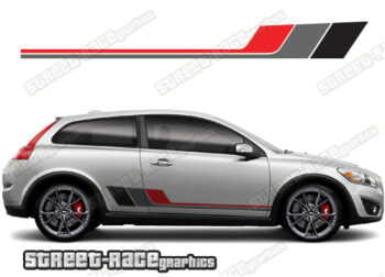 Volvo C30 racing stripes 030