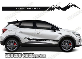 Renault Captur 061 - off road racing stripes