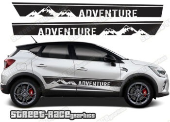 Renault Captur 062 - mountain adventure racing stripes