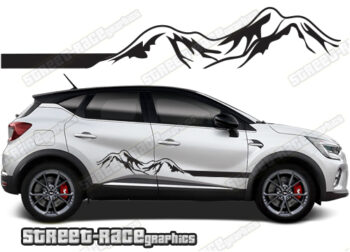 Renault Captur 063 - mountain adventure racing stripes
