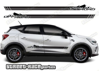 Renault Captur 064 - off road racing stripes