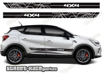 Renault Captur 068 - 4x4 racing stripes