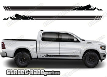 Dodge RAM racing stripes 001