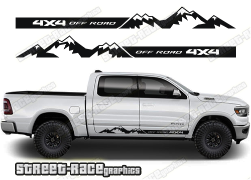 Dodge RAM racing stripes 002