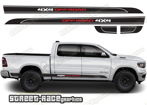 Dodge RAM racing stripes 016