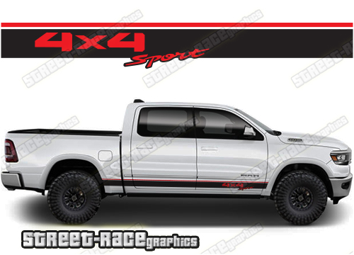 Dodge RAM racing stripes 023