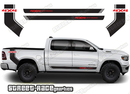 Dodge RAM racing stripes 025