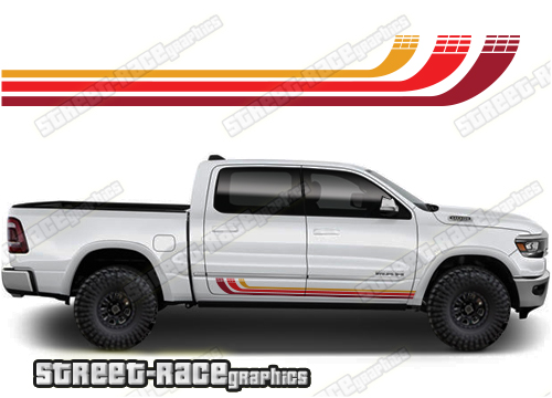 Dodge RAM racing stripes 040