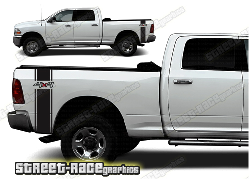 Dodge RAM bed stickers 002