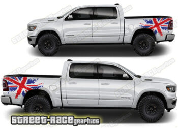 Dodge RAM large 046 - UK Flag