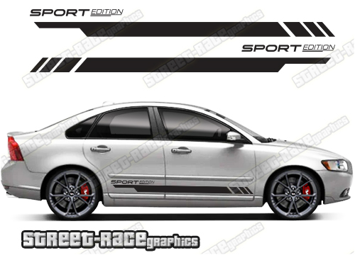 Volvo S40 racing stripes 002