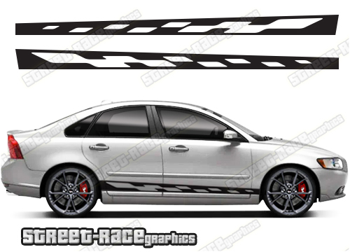 Volvo S40 racing stripes 005