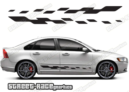 Volvo S40 racing stripes 007