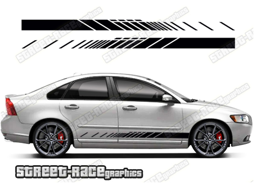 Volvo S40 racing stripes 008