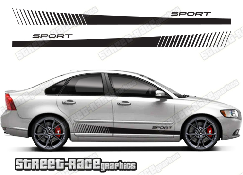 Volvo S40 racing stripes 011