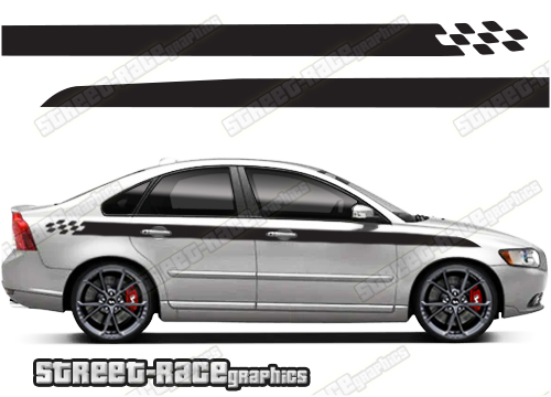Volvo S40 racing stripes 014