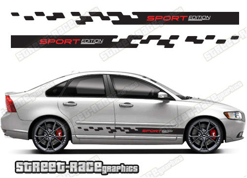 Volvo S40 racing stripes 015