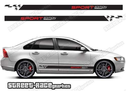 Volvo S40 racing stripes 016