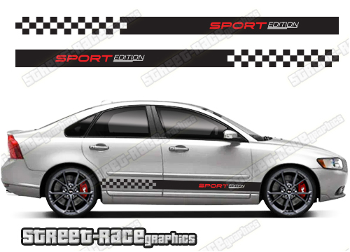 Volvo S40 racing stripes 017