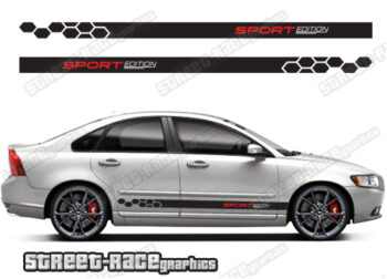 Volvo S40 racing stripes 020