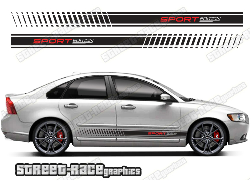 Volvo S40 racing stripes 021
