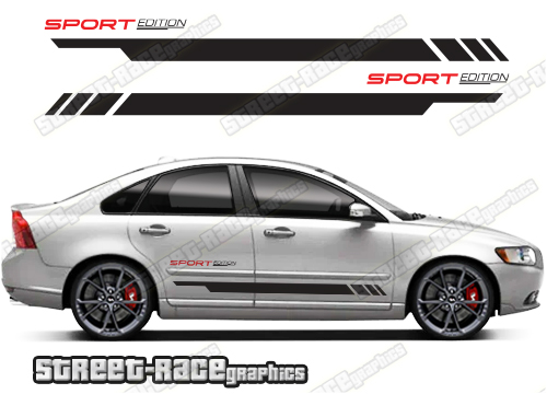 Volvo S40 racing stripes 023