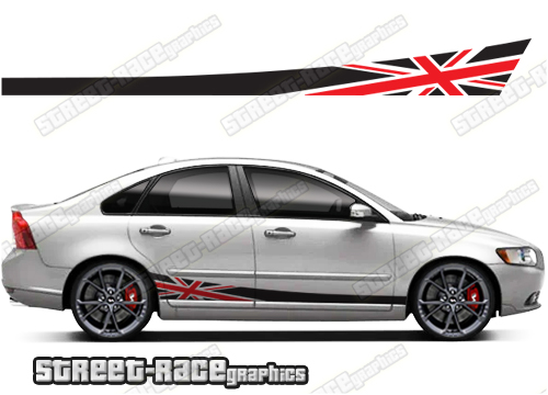Volvo S40 racing stripes 024 - Union Jack